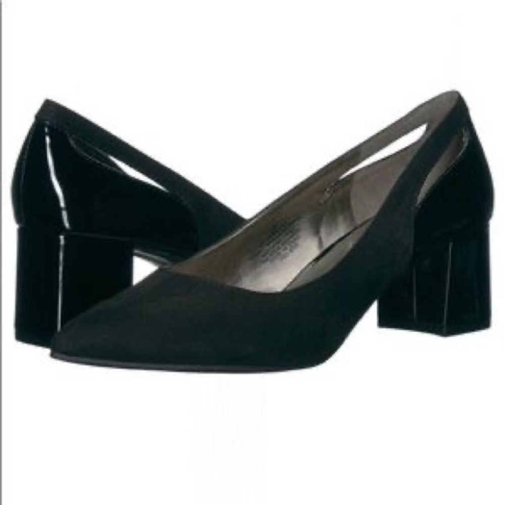 Bandolino Adderley Black Pointed Toe Square Heel